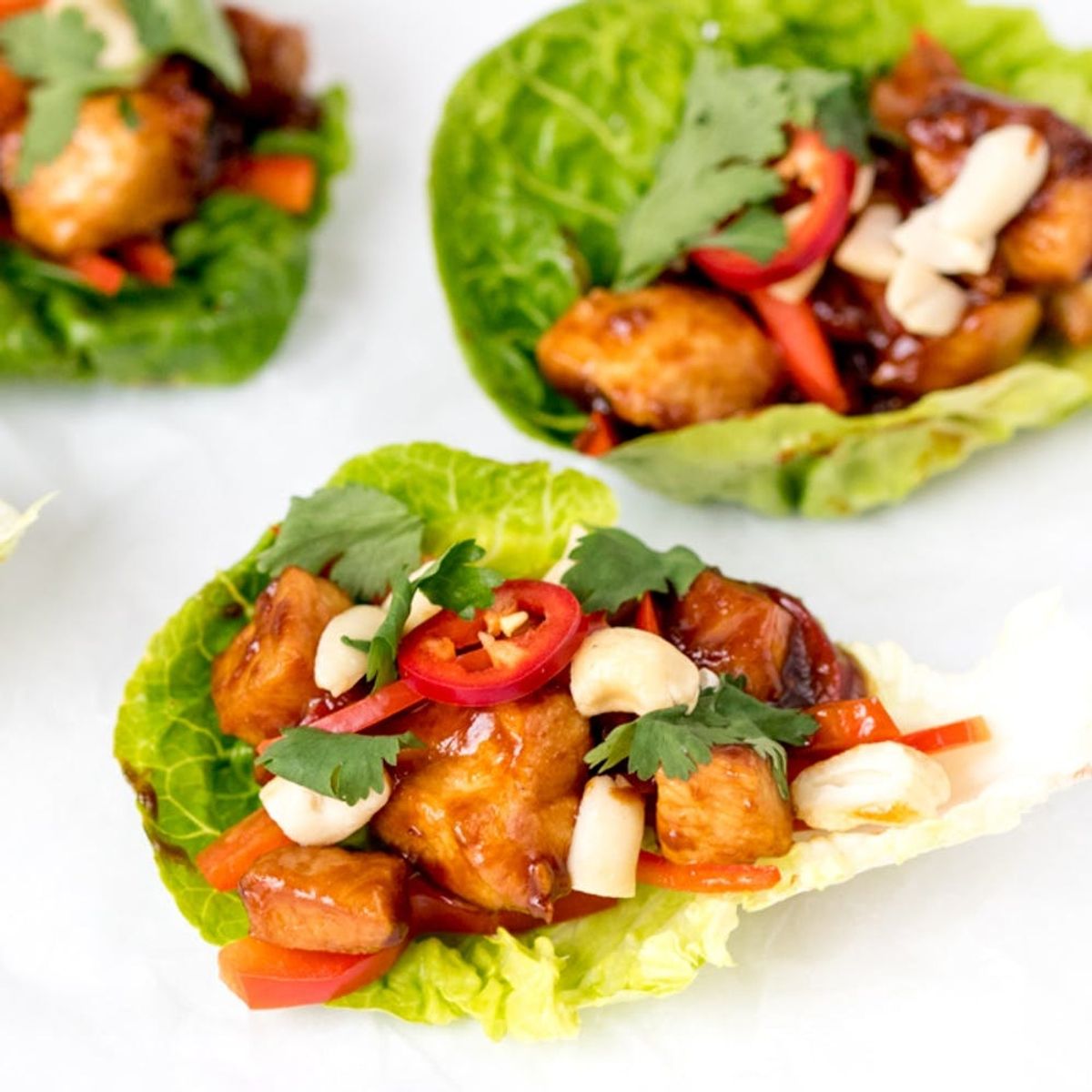 These Thai Chicken Lettuce Wraps Are Way Better Than Sandwiches for Lunch