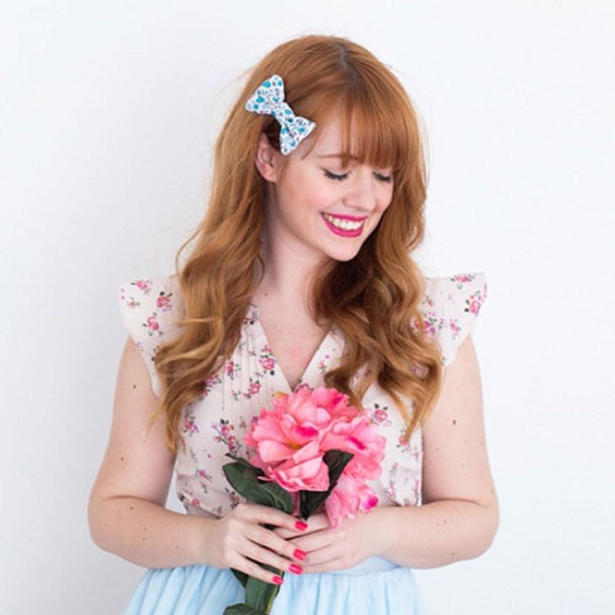 DIY This Spring Hair Bow in Less Than 20 Minutes