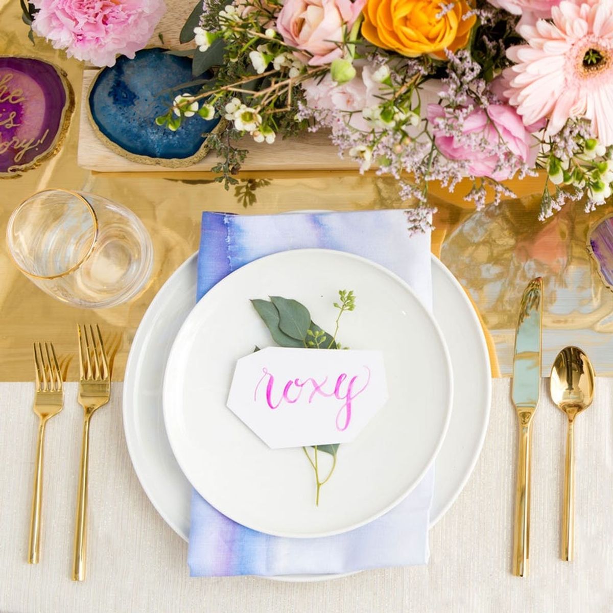 DIY Calligraphy Place Cards Your Wedding Guests Will Fall in Love With