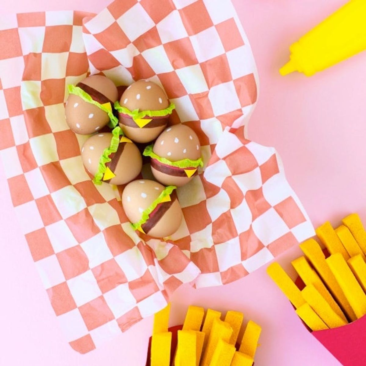 What to Make This Weekend: Burger Easter Eggs, Dip Dye Ombre Dress + More