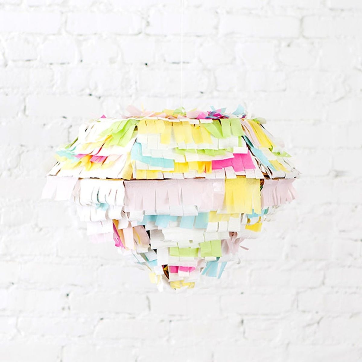 Make a Watercolor-Inspired Diamond Piñata for Your Wedding