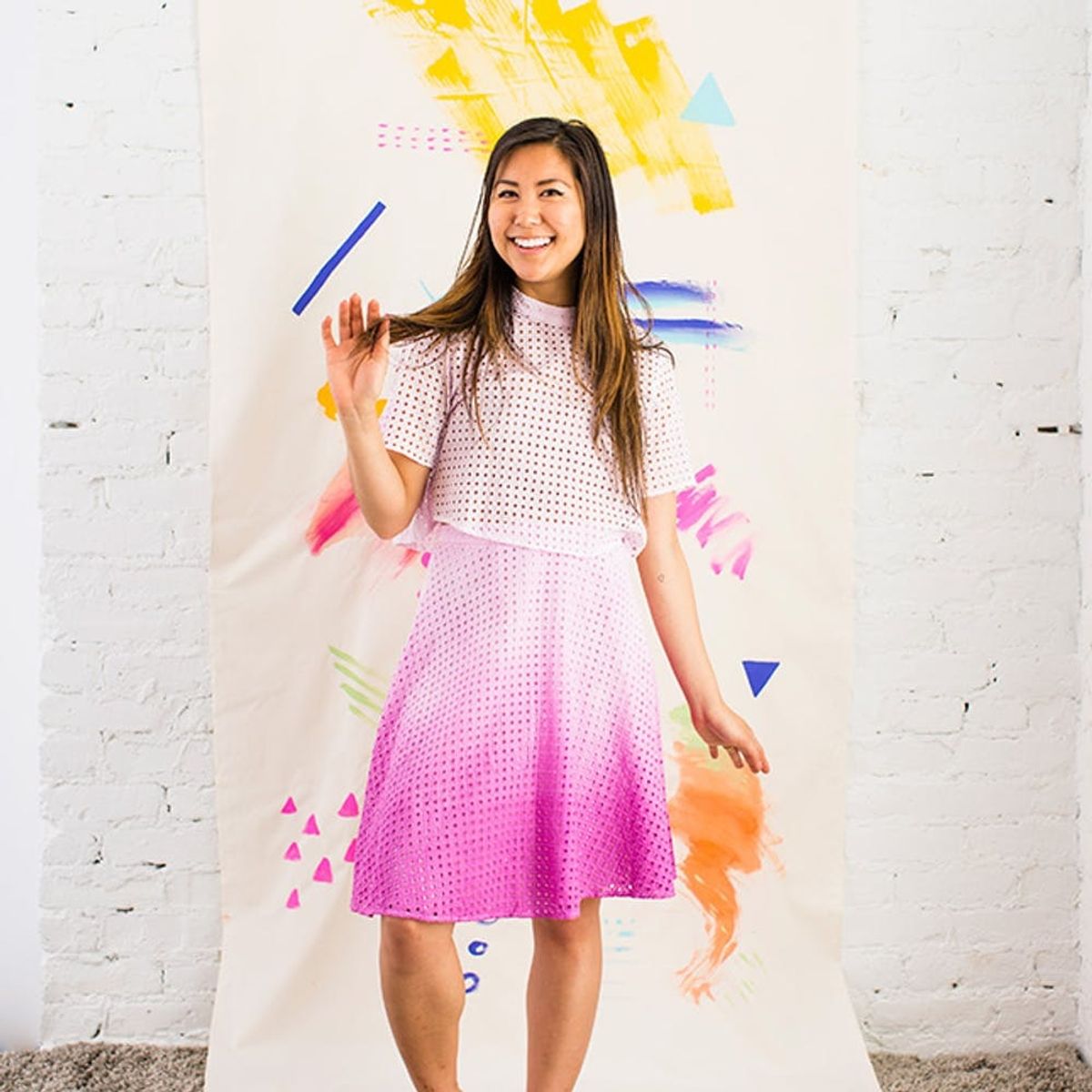 Jump into Spring With This DIY Dip Dye Ombré Dress