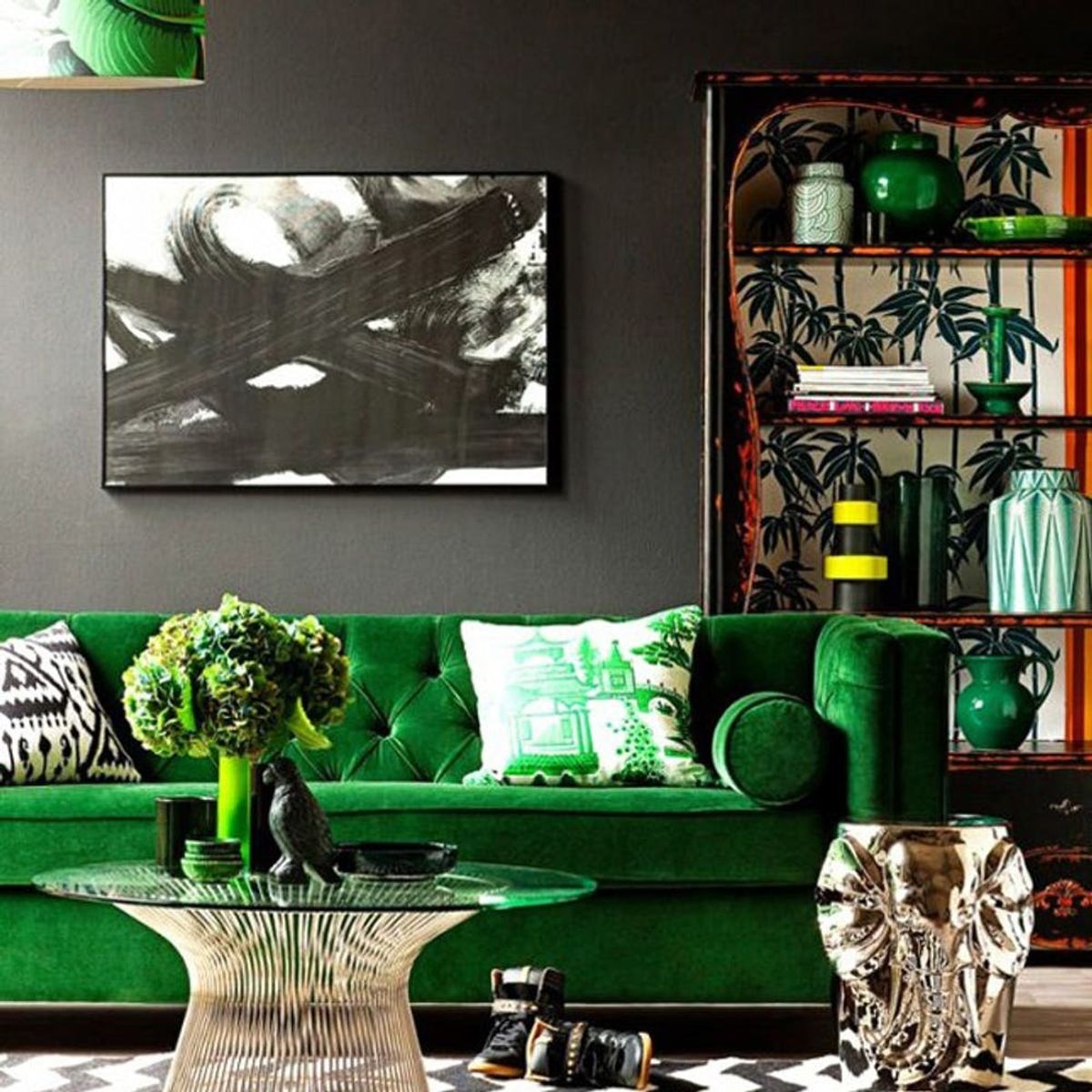 10 Green + Gold Rooms to Envy This St. Patty’s Day