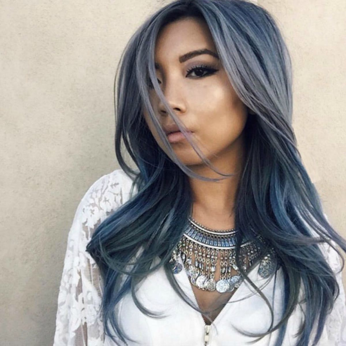Stone-Washed Denim Hair for the Rock Goddess in All of Us