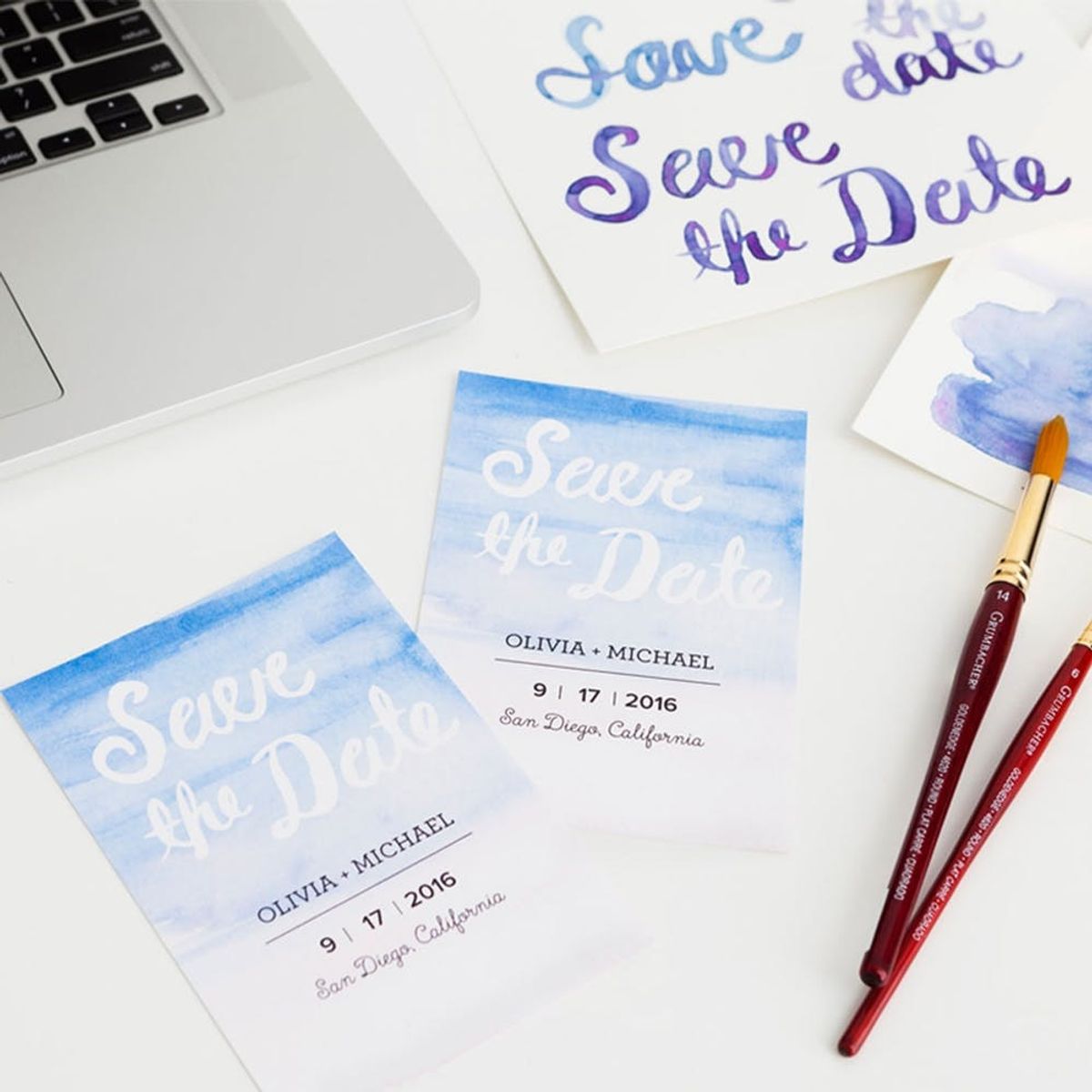 Make Your Own Save the Dates With Watercolor and Illustrator