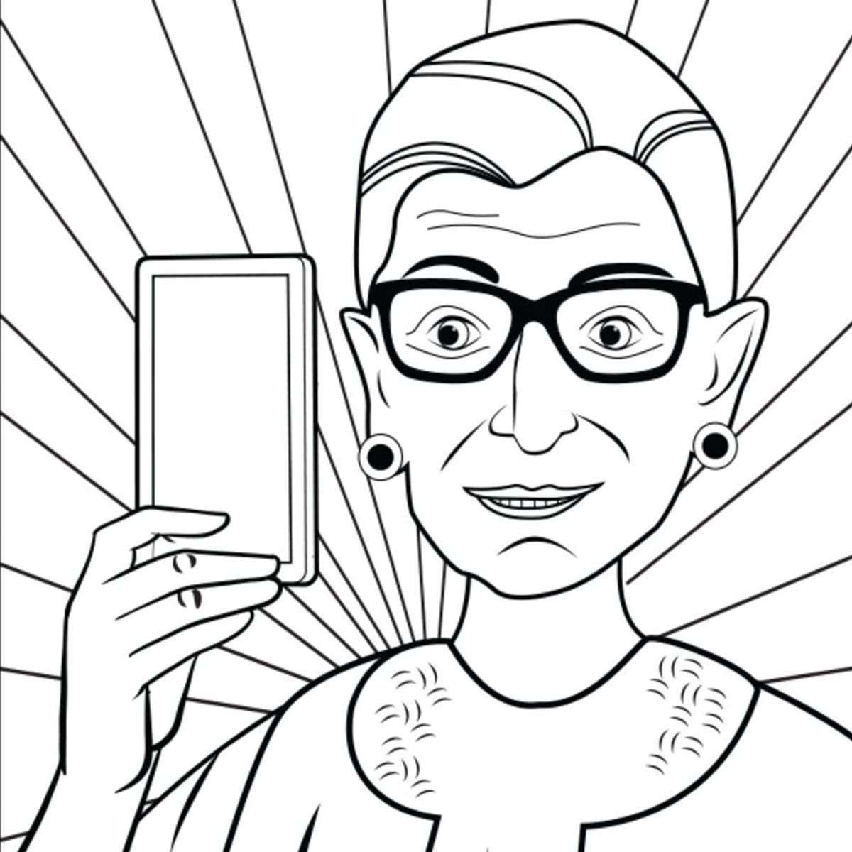 This Ruth Bader Ginsburg Is the Only Coloring Book You Need