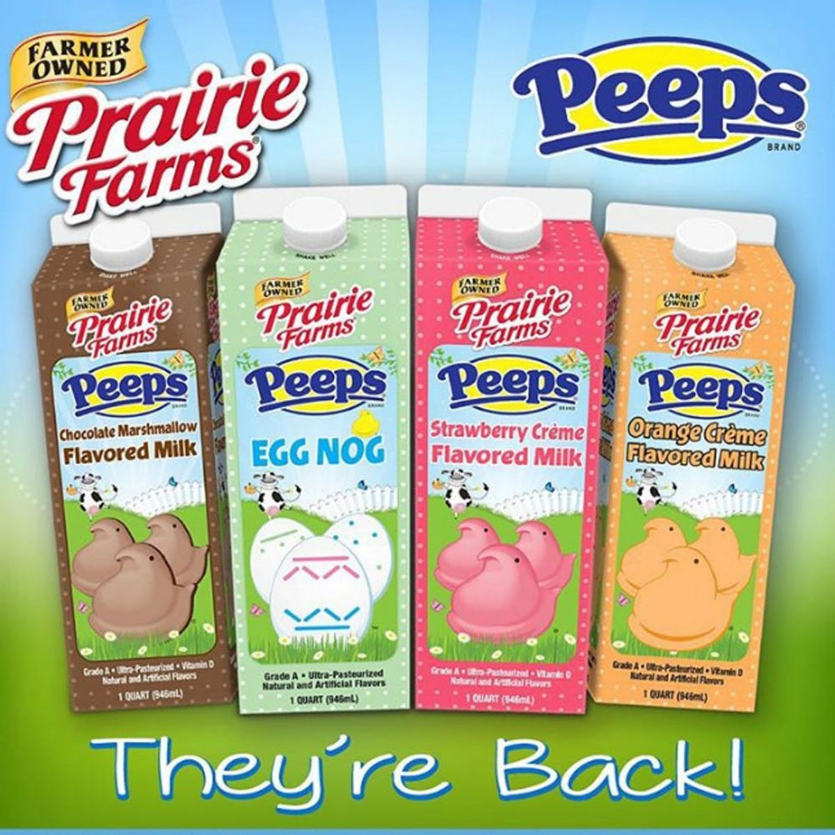 Peeps Fans, Rejoice! Peeps Milk Is Back With More Flavors