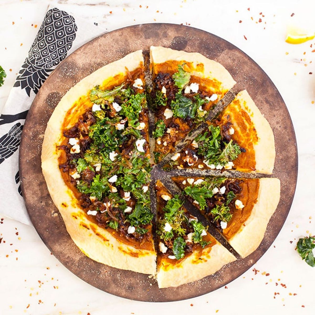 How to Make a Roasted Butternut Squash Pizza in 20 Minutes