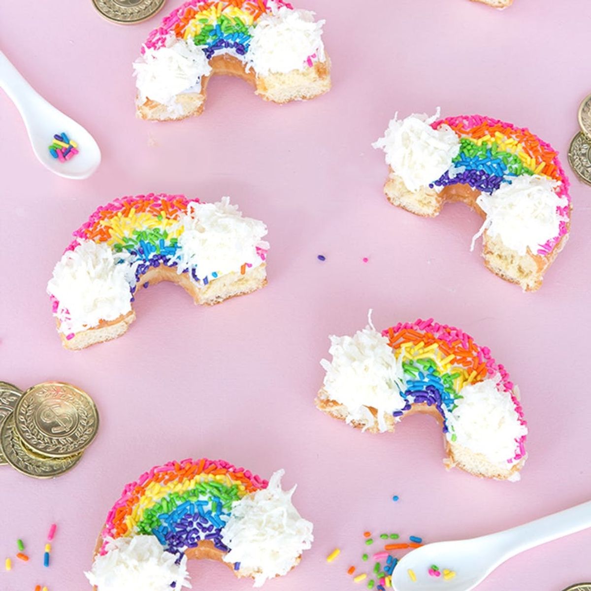 Make the Cutest Rainbow Donuts for St. Patrick’s Day