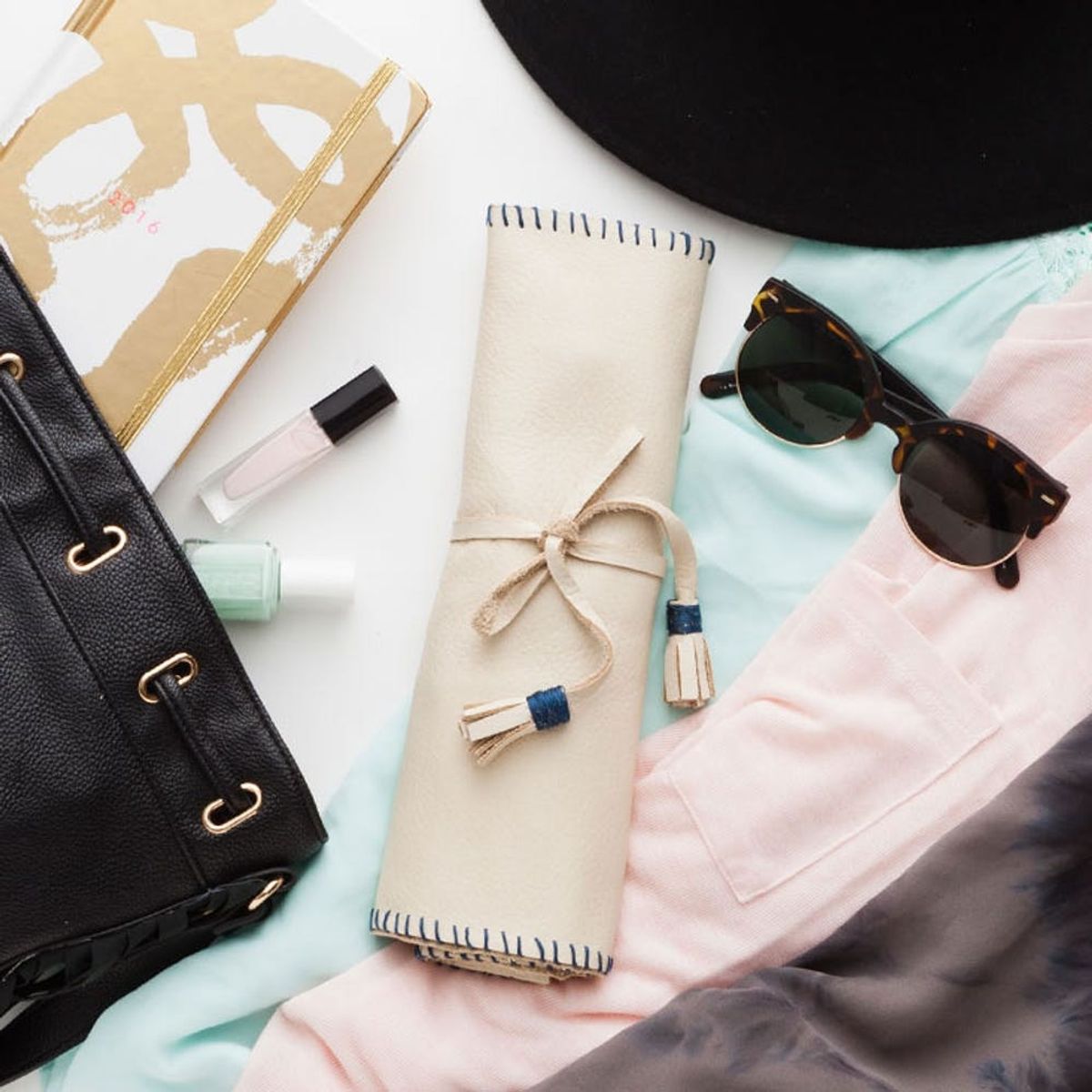 Pack All Your Favorite Pieces in This DIY Travel Jewelry Roll