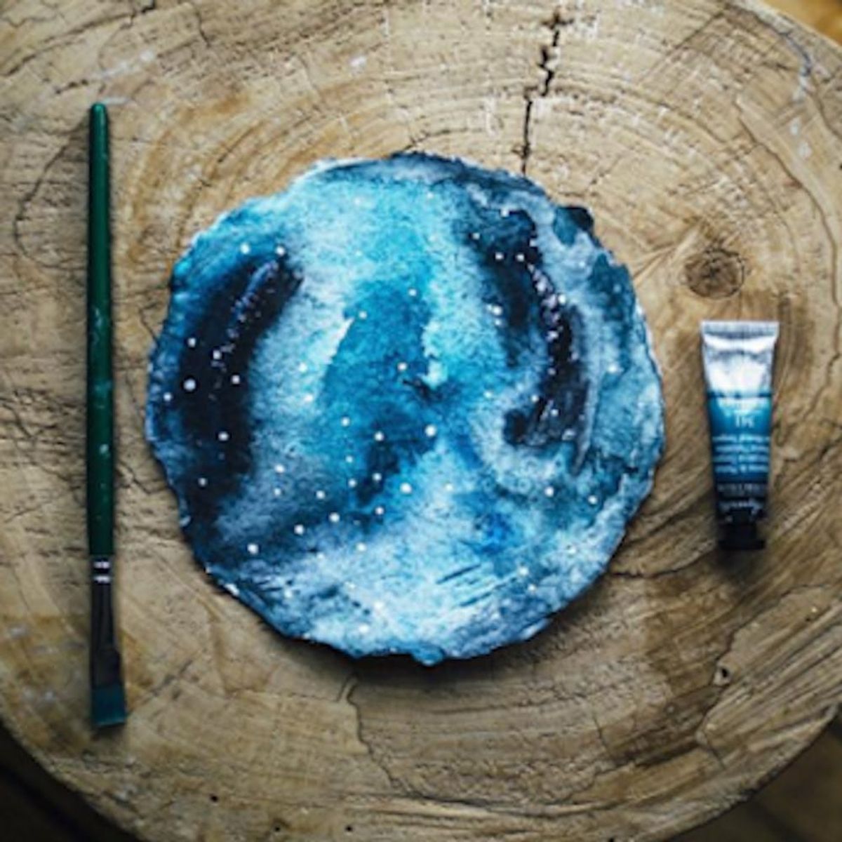 Meet the Artist Who Paints Dreamy Watercolor Galaxies Full-Time 