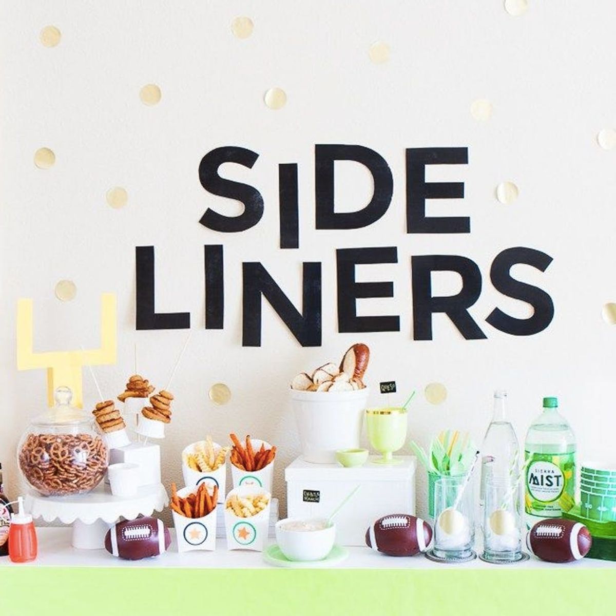 13 Modern + Colorful DIY Super Bowl Party Decorations