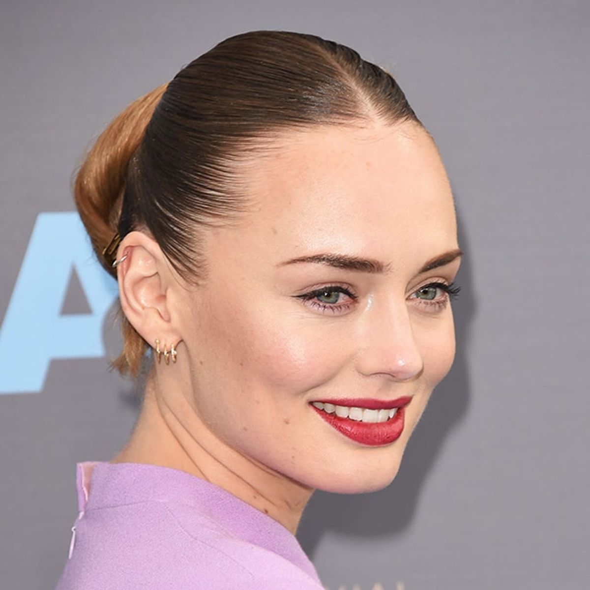 Laura Haddock’s Epic Critics’ Choice Awards Updo Used This Unexpected Hair Tool