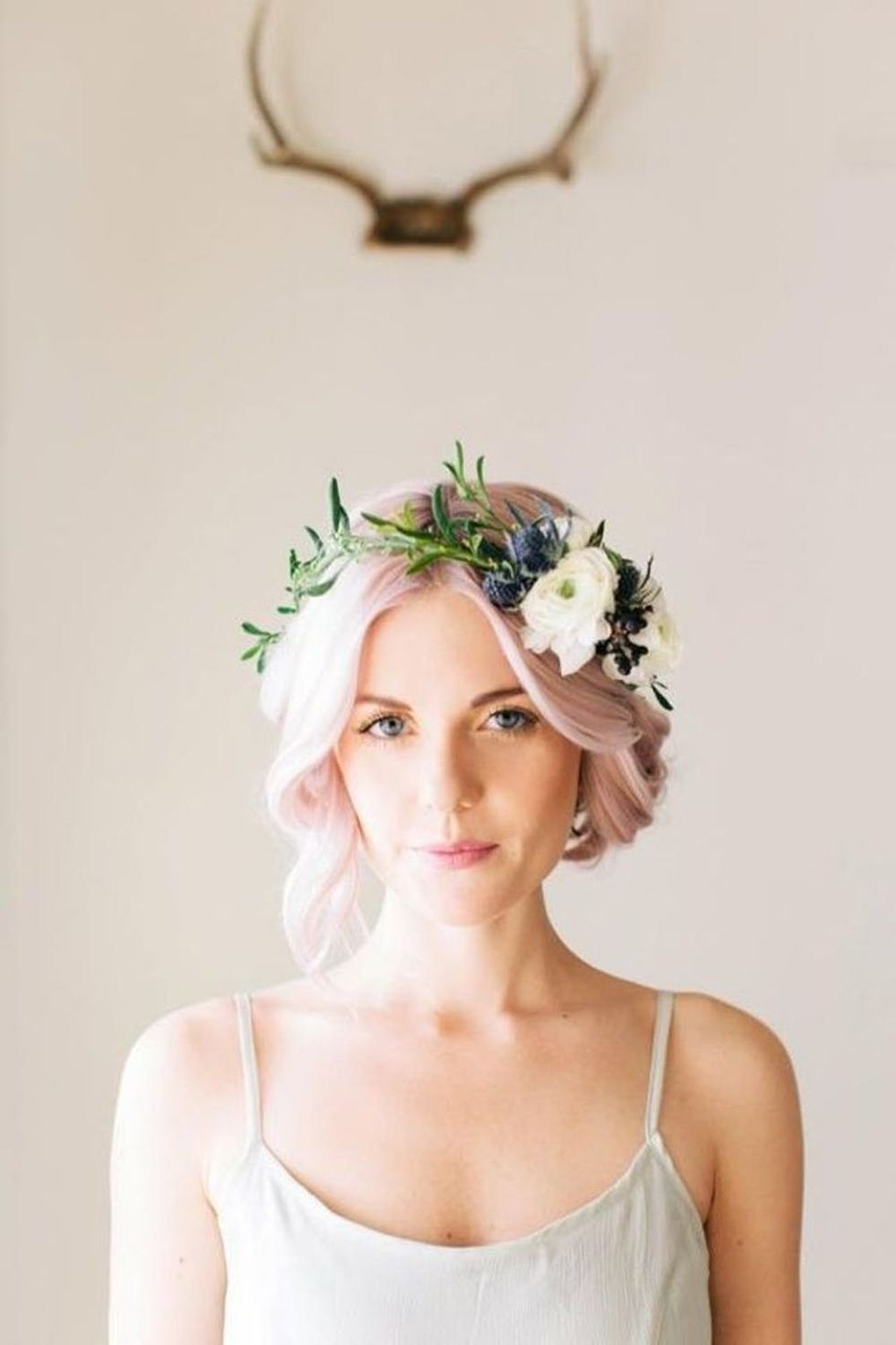 11 Beautiful Winter Flower Crowns for Your Wedding Brit + Co