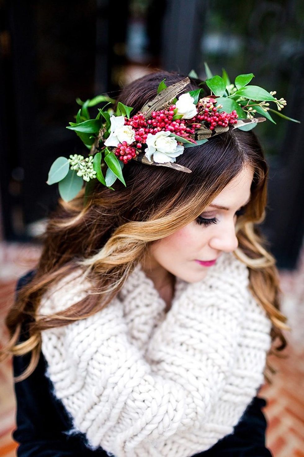 11 Beautiful Winter Flower Crowns for Your Wedding Brit + Co