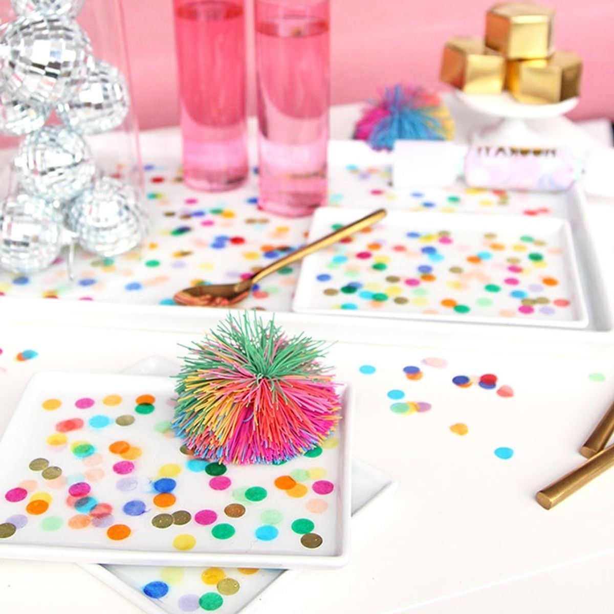 Ring in the New Year With This DIY Confetti Tray