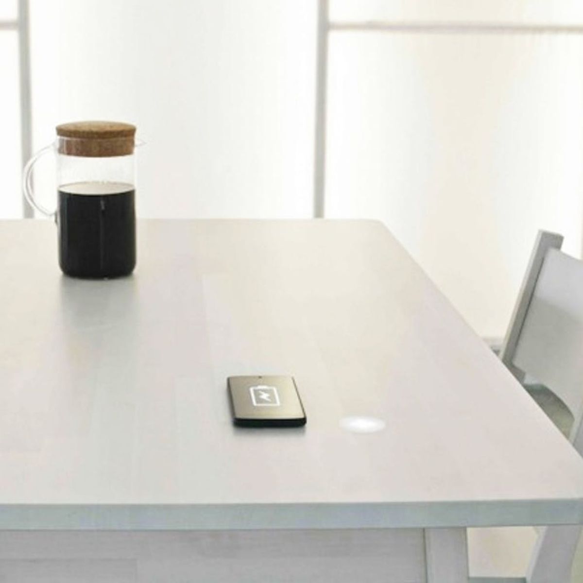 This IKEA Furniture Charges Your Phone With Your Coffee
