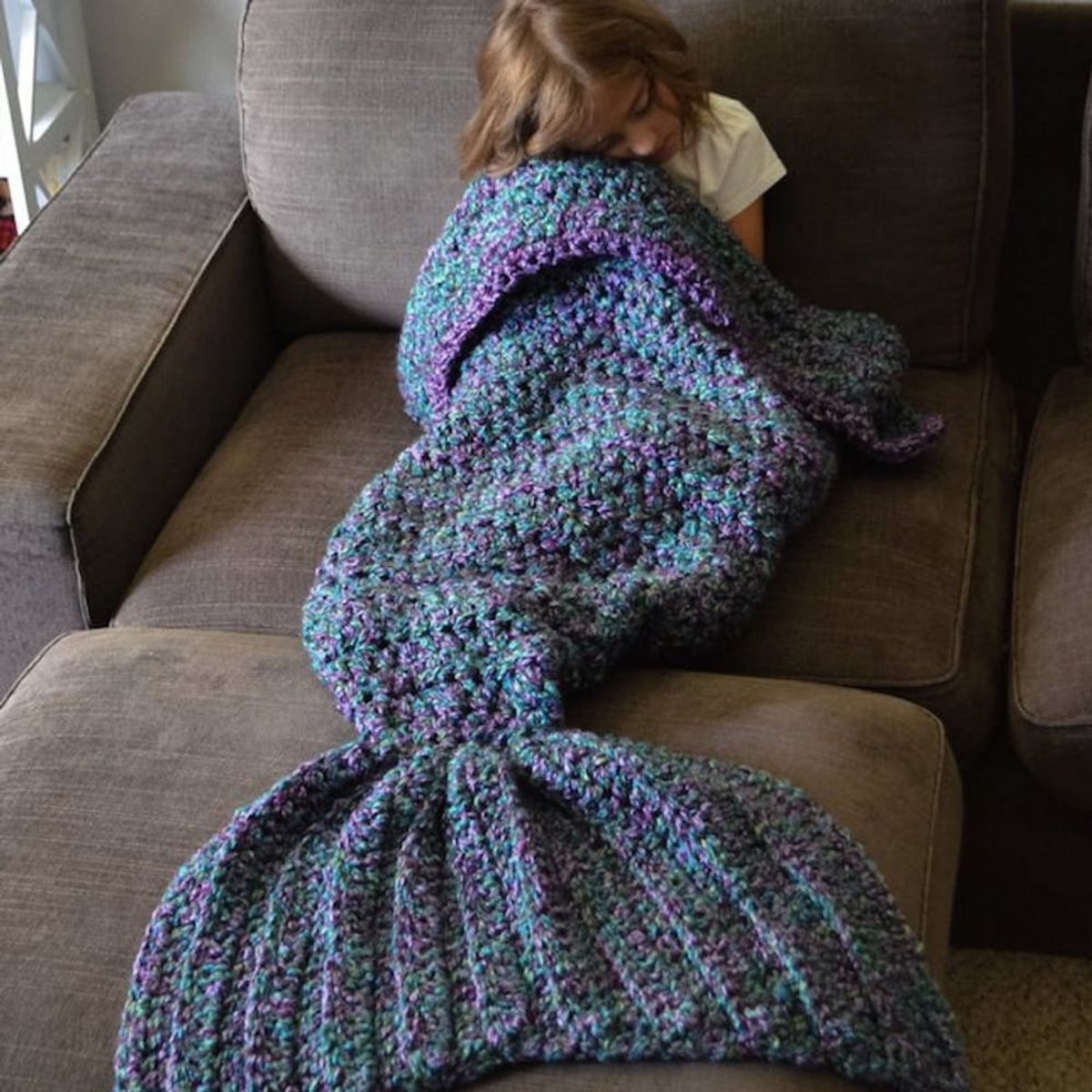 You NEED This Crocheted Mermaid Tail Blanket in Your Life