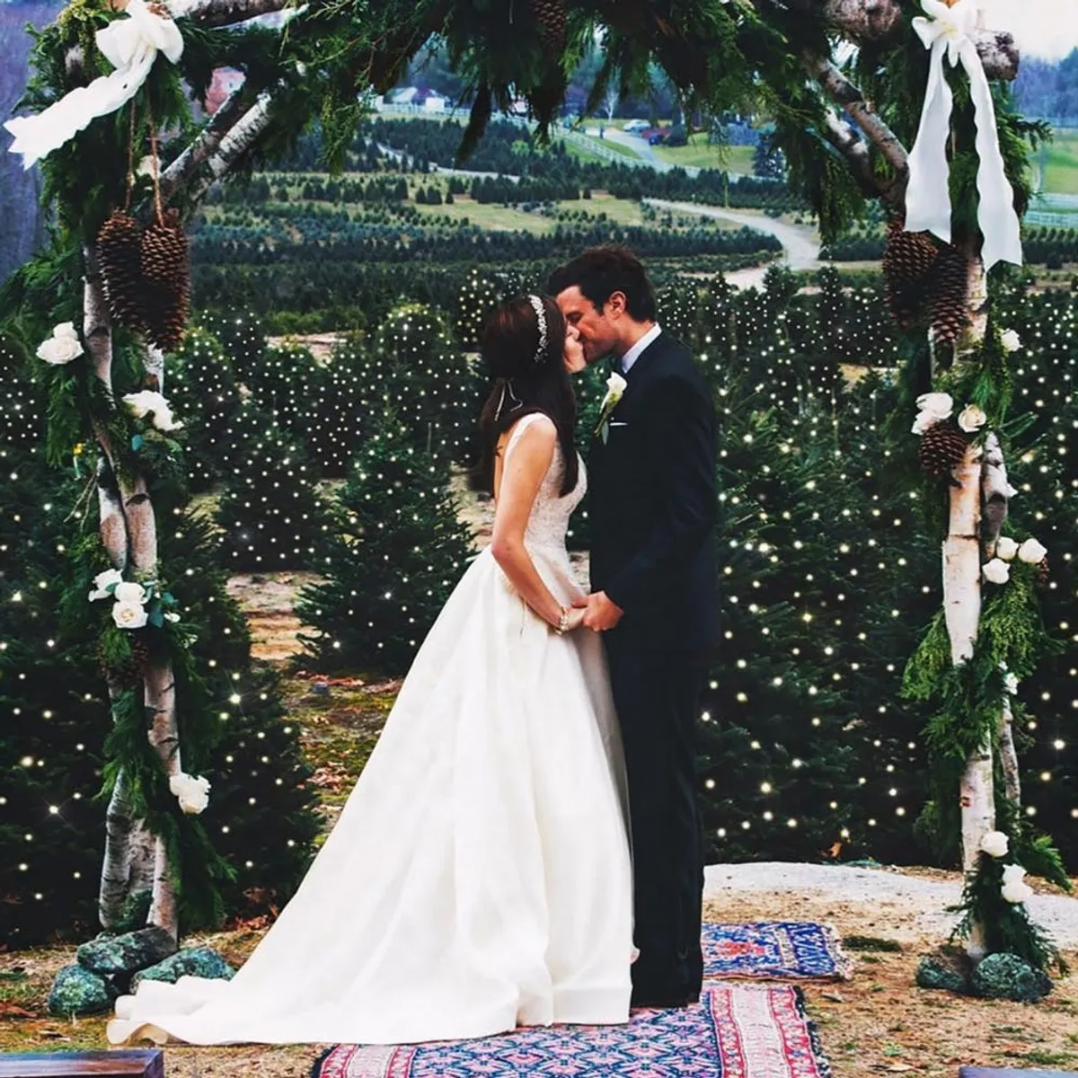 This Blogger’s Christmas Tree Farm Wedding Will Make You Want an Xmas Ceremony