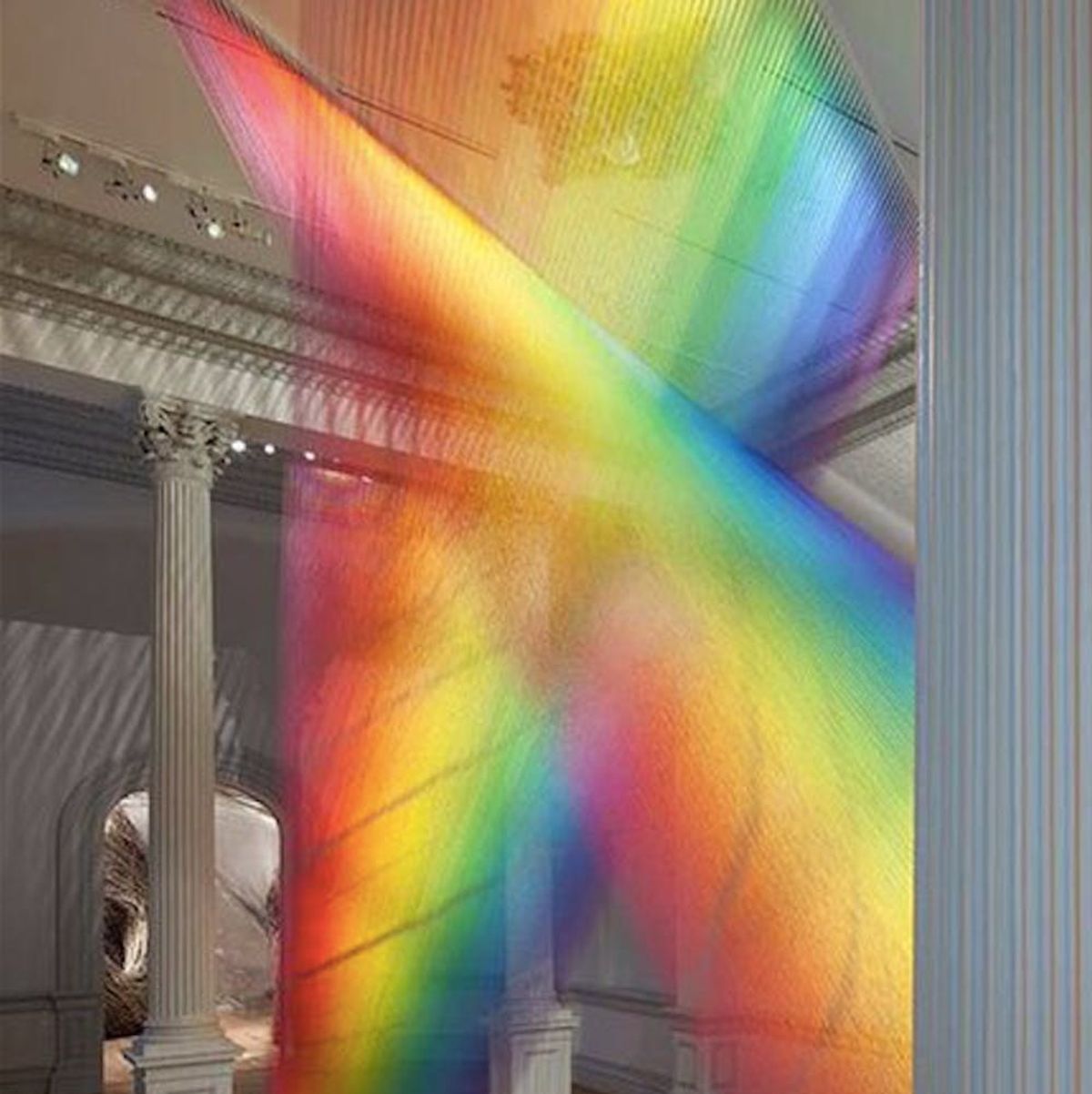 A Rainbow Made of Thread Is Blowing Minds at the Smithsonian