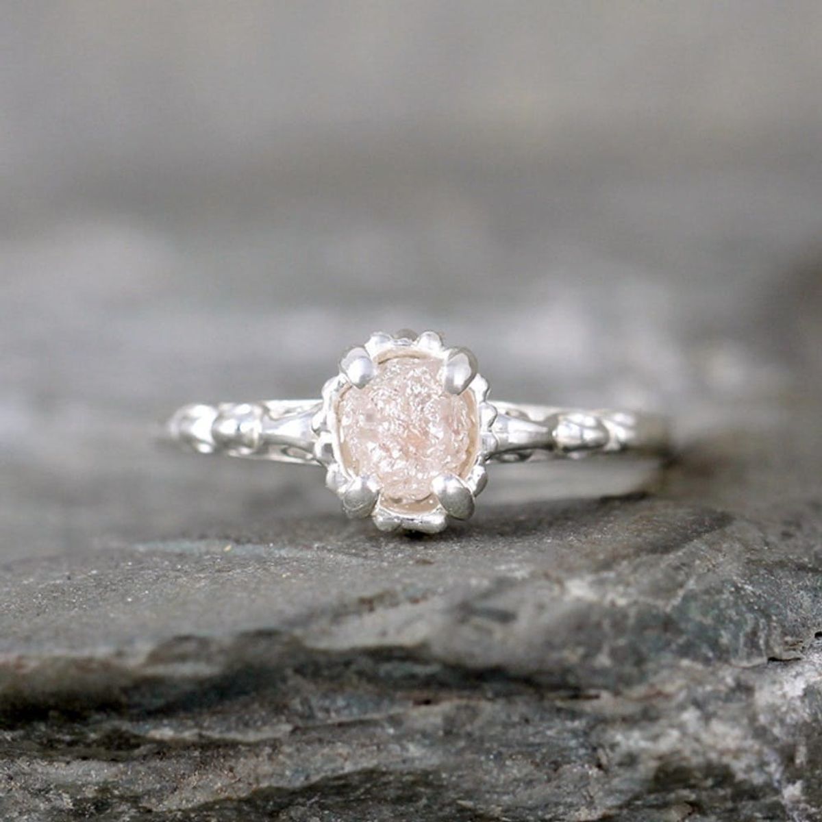 12 Raw Engagement Rings for the Non-Traditional Bride