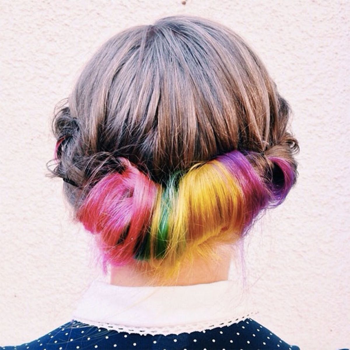 Secret Rainbow Hair Is the Crazy Color Trend MADE for Preppy Girls