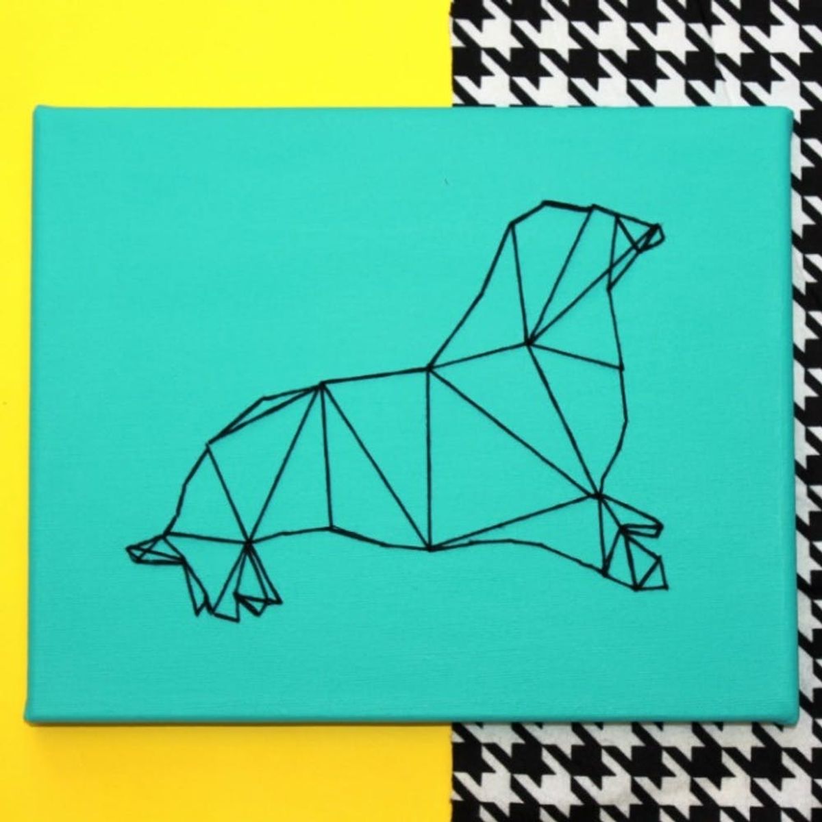 How to Make Geometric Animal String Wall Art
