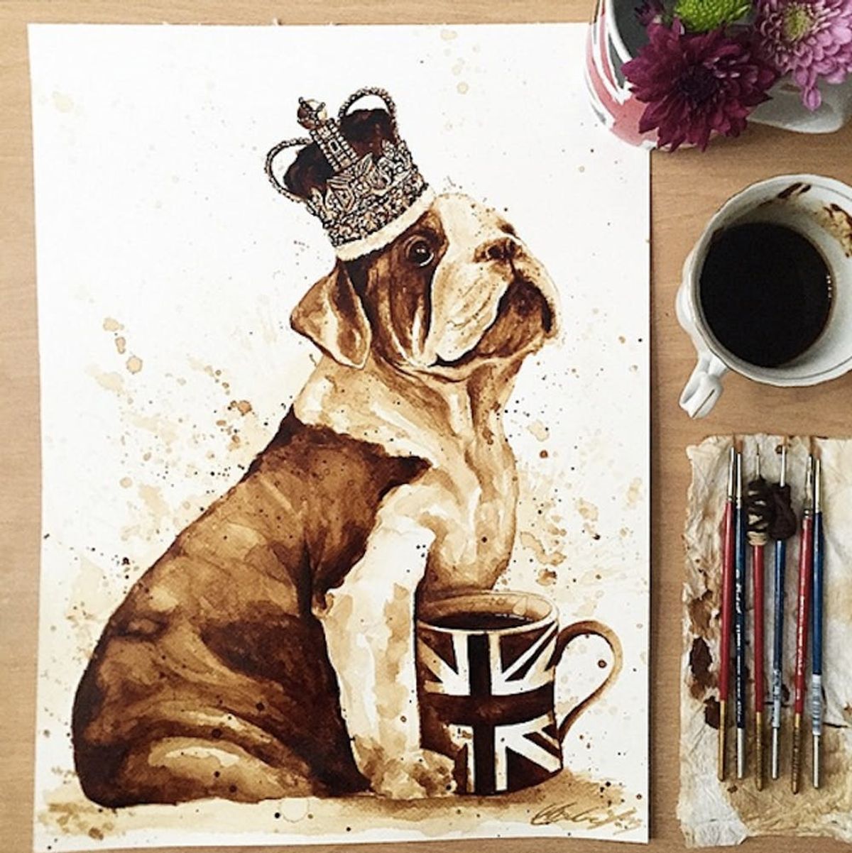 These Breathtaking Paintings Are Made Out of Your Favorite Drink