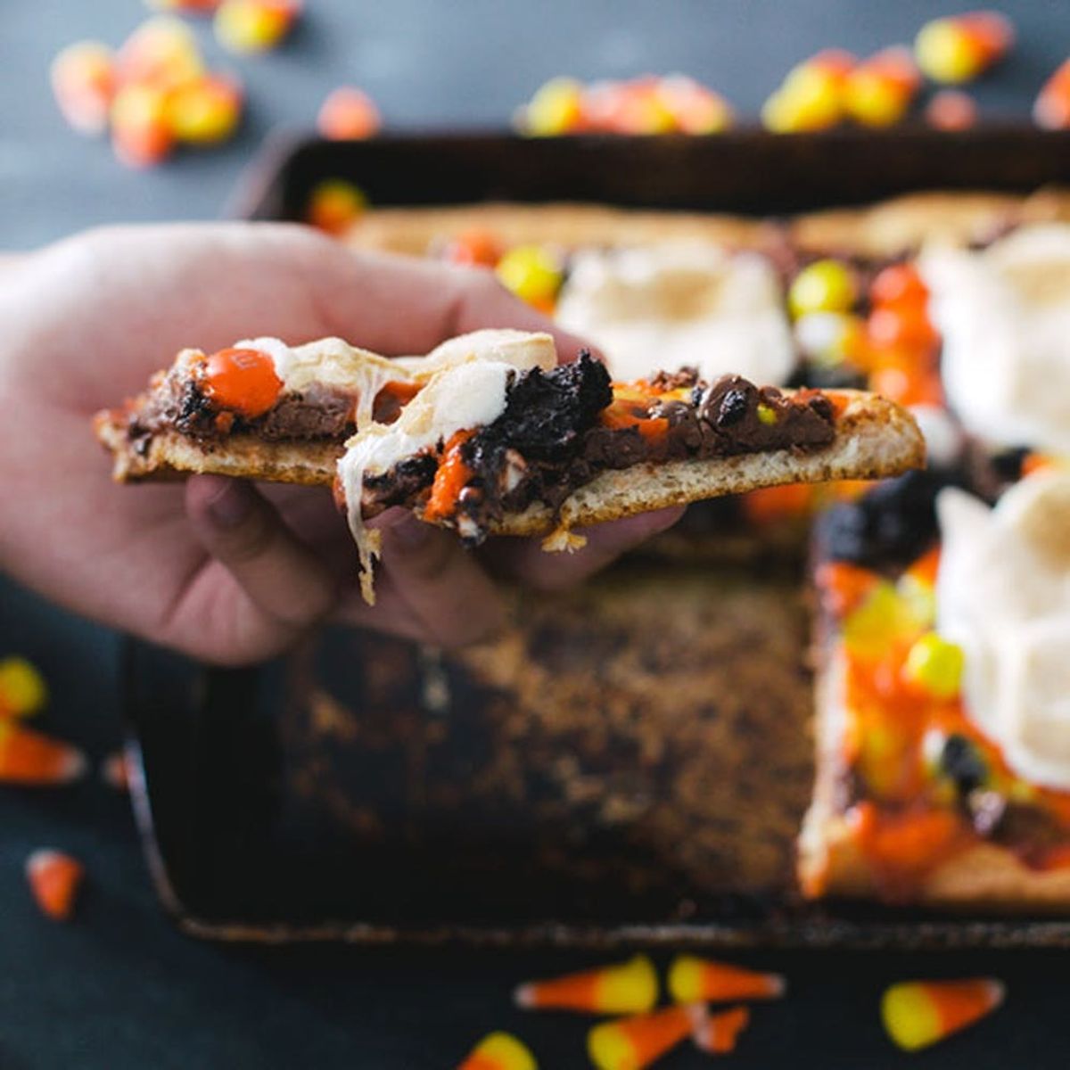 Celebrate Halloween With This Easy Candy Pizza Recipe