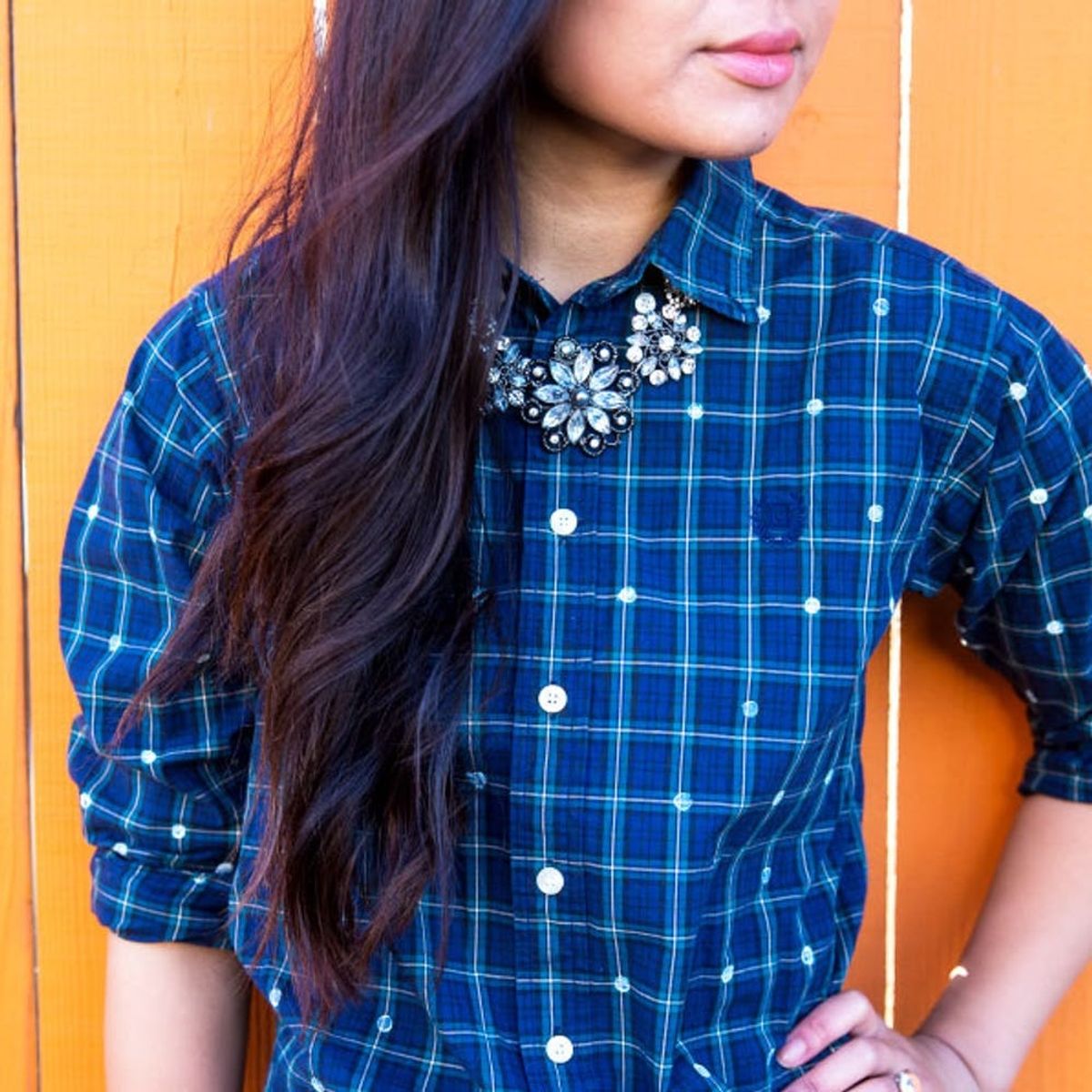 This No-Sew DIY Will Upgrade Your Plaid Shirt in Just 2 Steps
