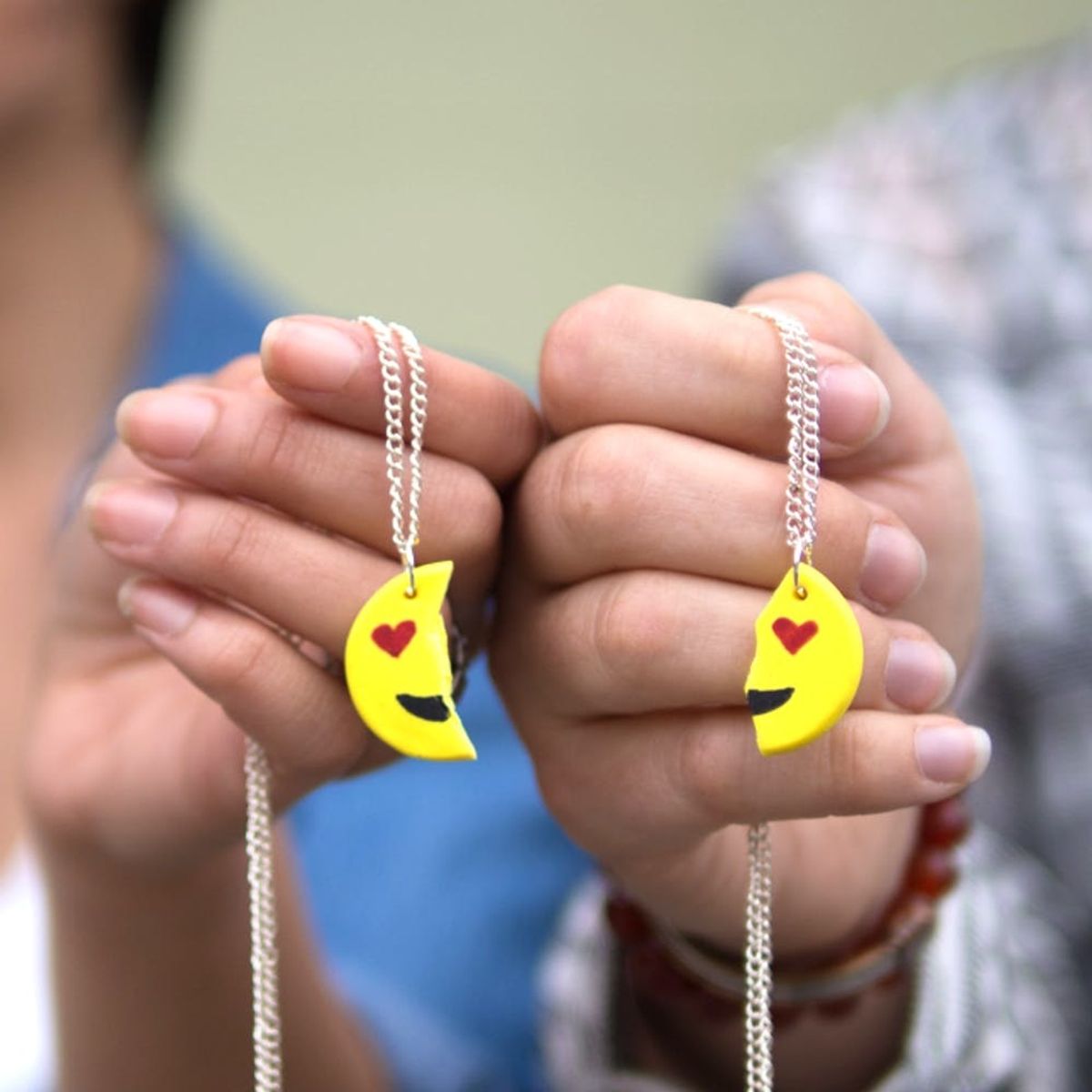 Show Your BFF Some Love With DIY Emoji Necklaces