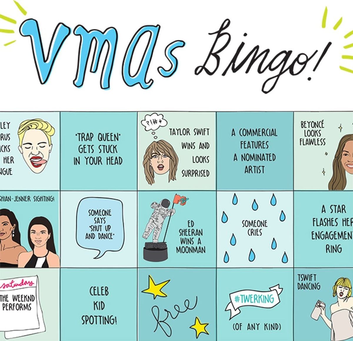 Your VMAs Viewing Party Needs This Free Bingo Printable