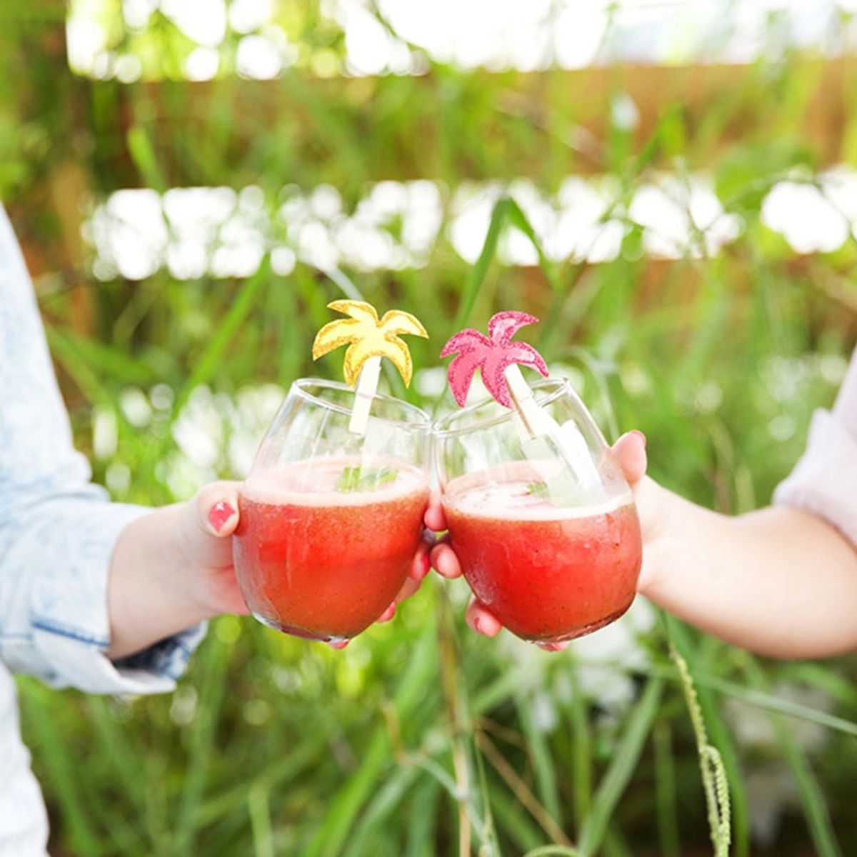 Your Next Summer Cocktail Needs These DIY Tropical Drink Markers