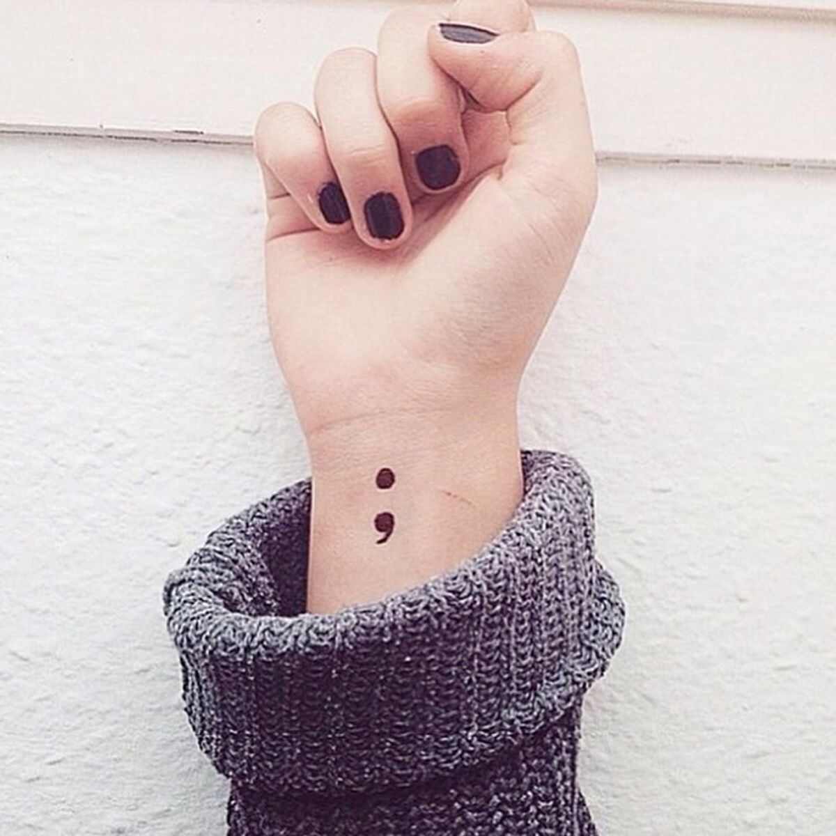 Here’s Why You’re Probably Seeing Semicolon Tattoos Everywhere
