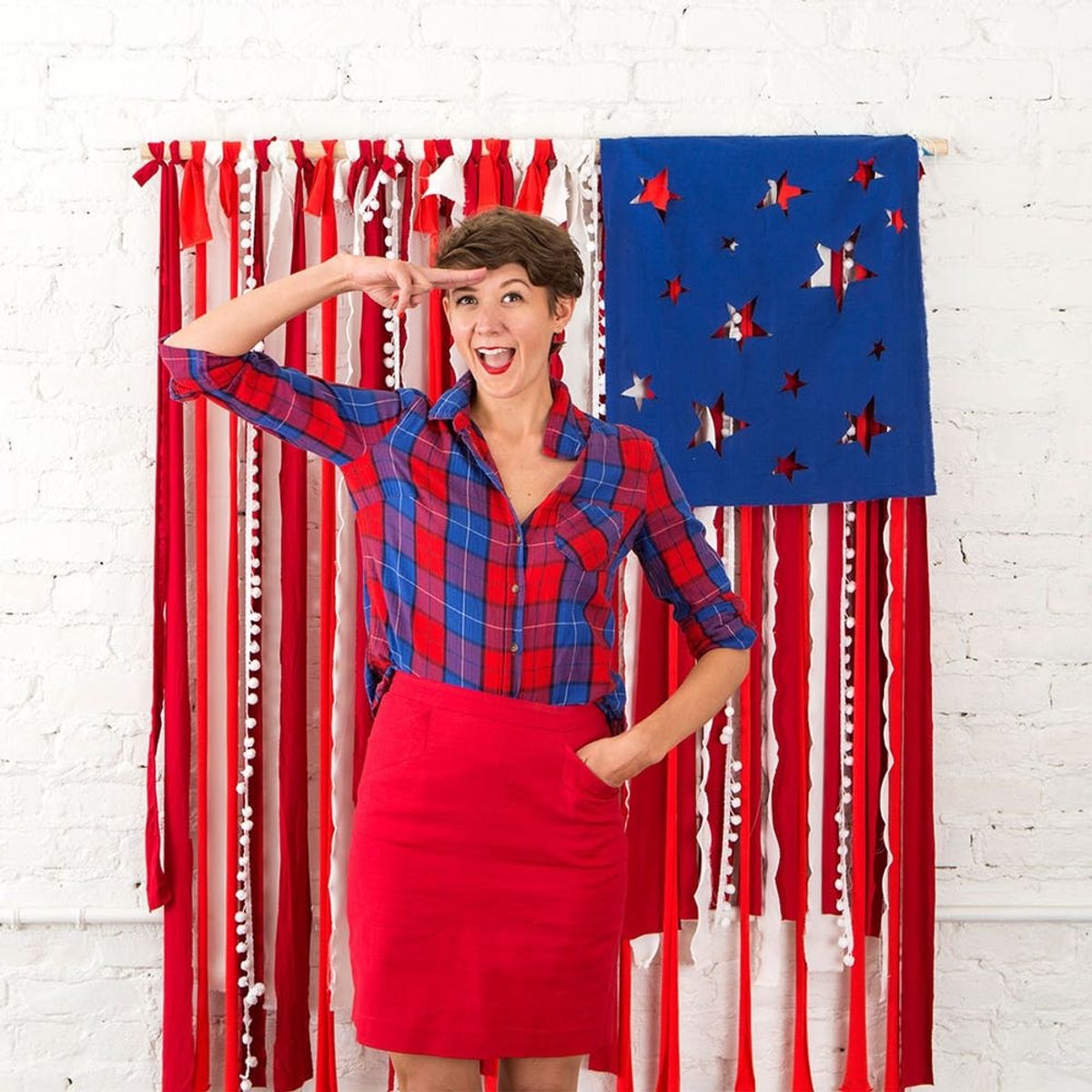 Make This Instagram-Worthy Photo Booth Backdrop for Your 4th of July Party