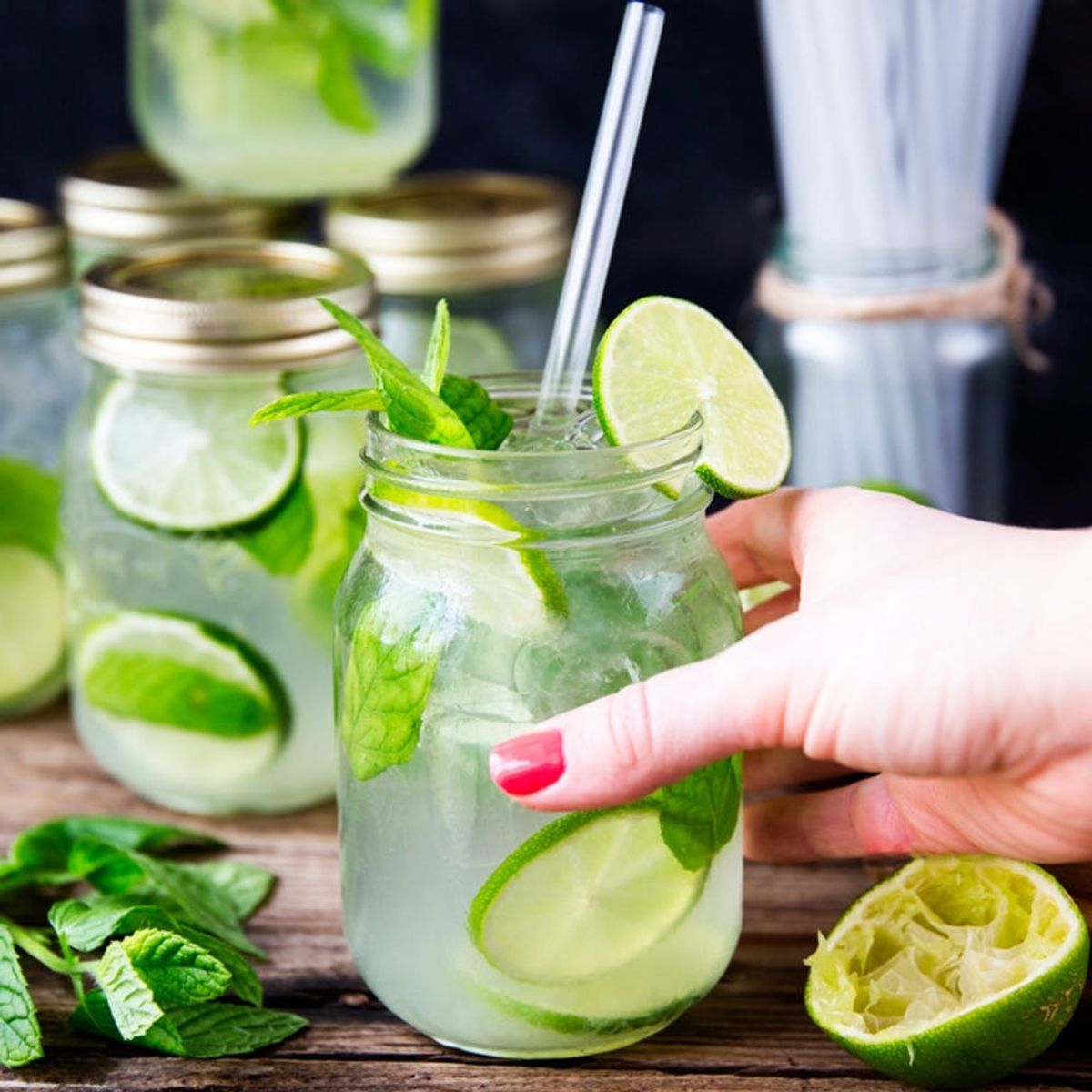 Get the Summer Party Started With This Mason Jar Mojitos Recipe