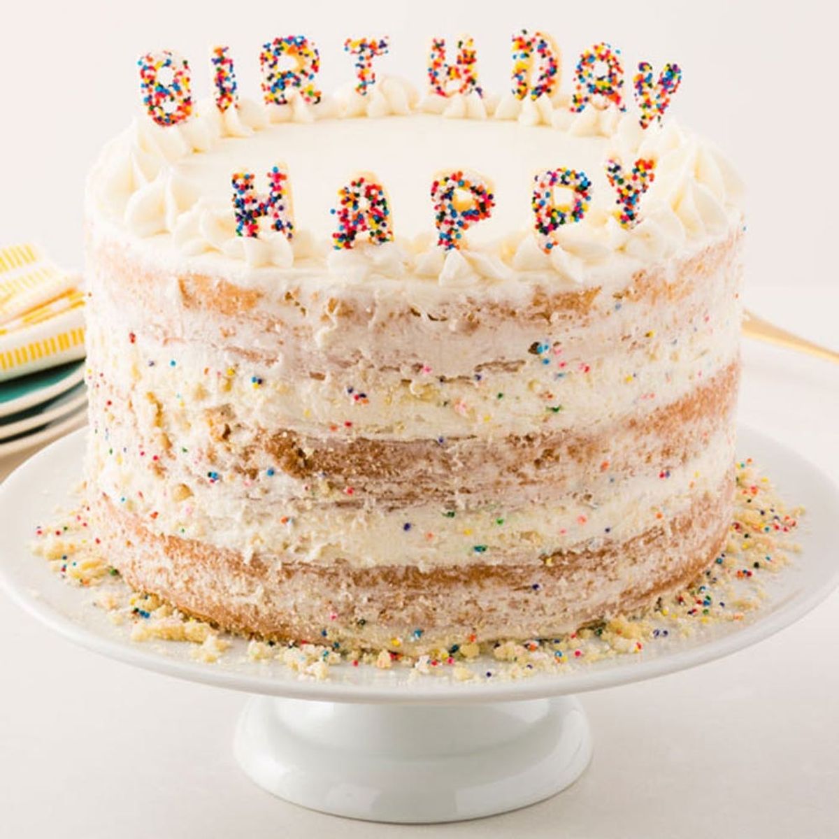 Get Happy With Our Sugar Cookie Funfetti Birthday Cake