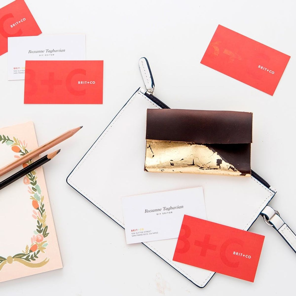 How to Make a #Girlboss-Approved Gold-Leaf Business Card Holder