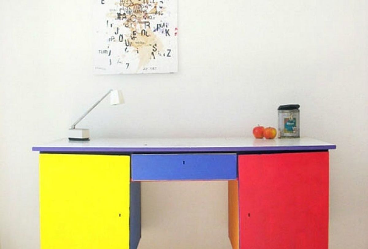 12 Rad Color Block Furniture Tutorials - Brit + Co