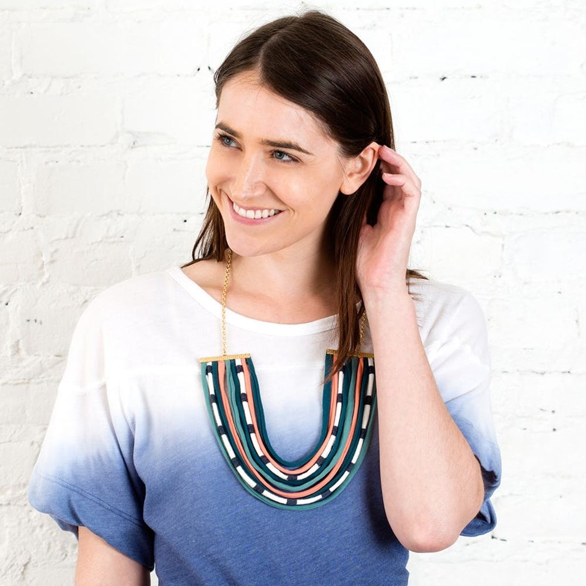 How to Turn Old T-Shirts into a Gorg Statement Necklace