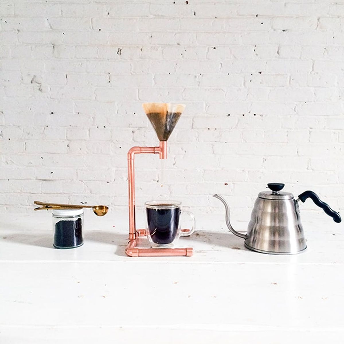 How to Make a Pour Over Coffee Maker Out of Copper Pipe