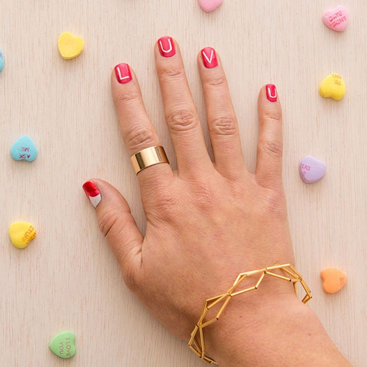 This DIY Valentine’s Manicure Works Whether You’re Swiping Right OR Left