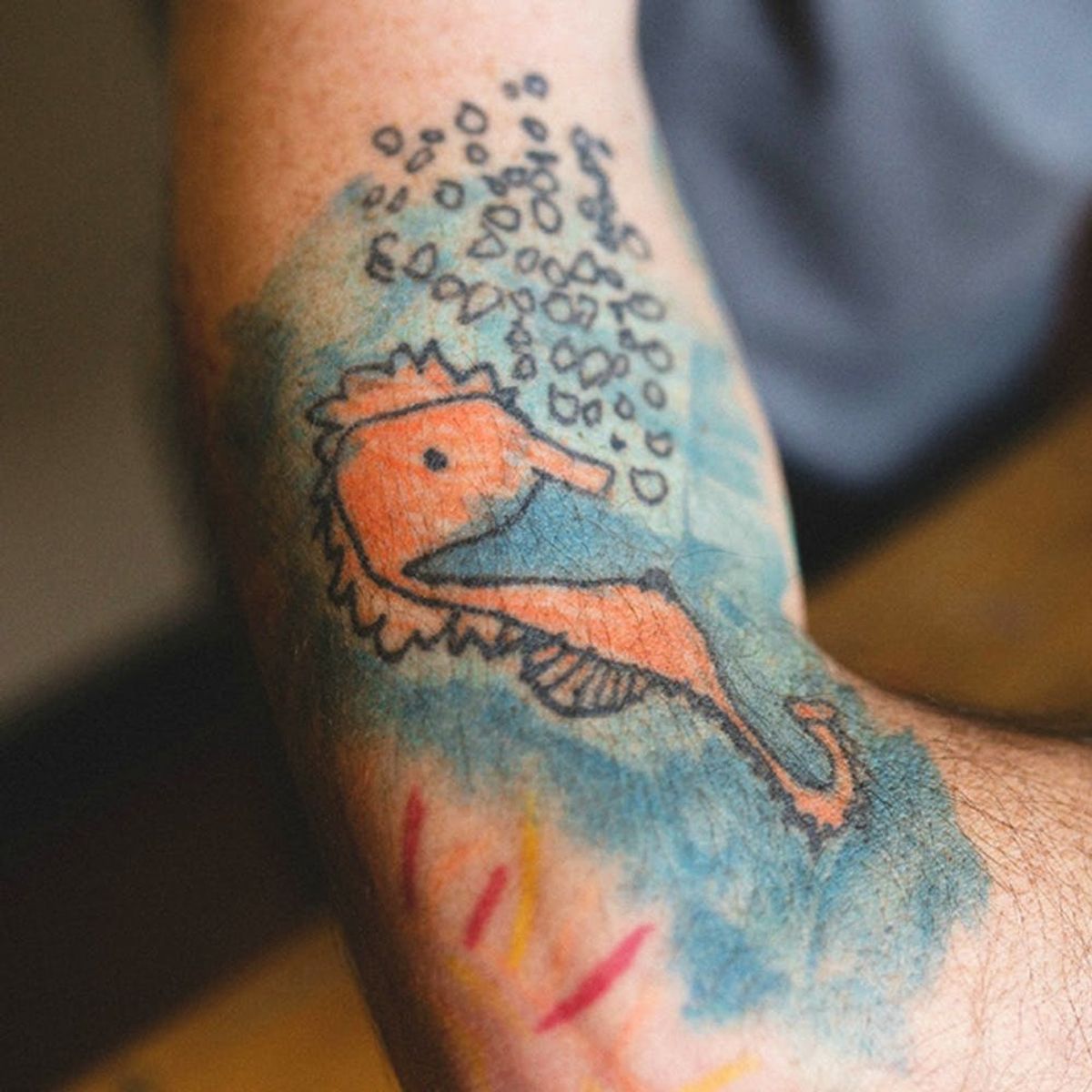 This Dad Turned His Kid’s Doodles Into Tattoos