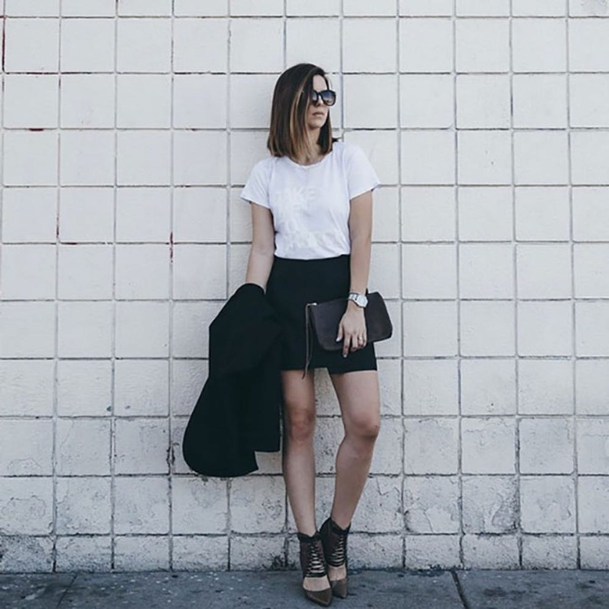 7 #OOTDs for the Week: How Style Bloggers Make a T-Shirt Look Chic