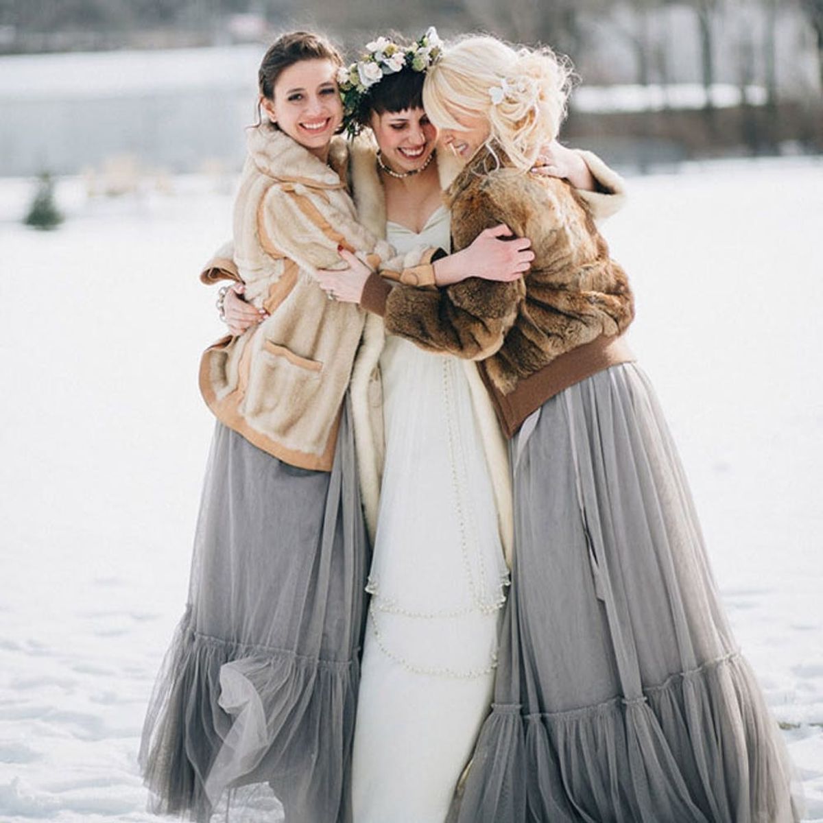 10 Bridesmaid Styles Perfect for a Winter Wedding