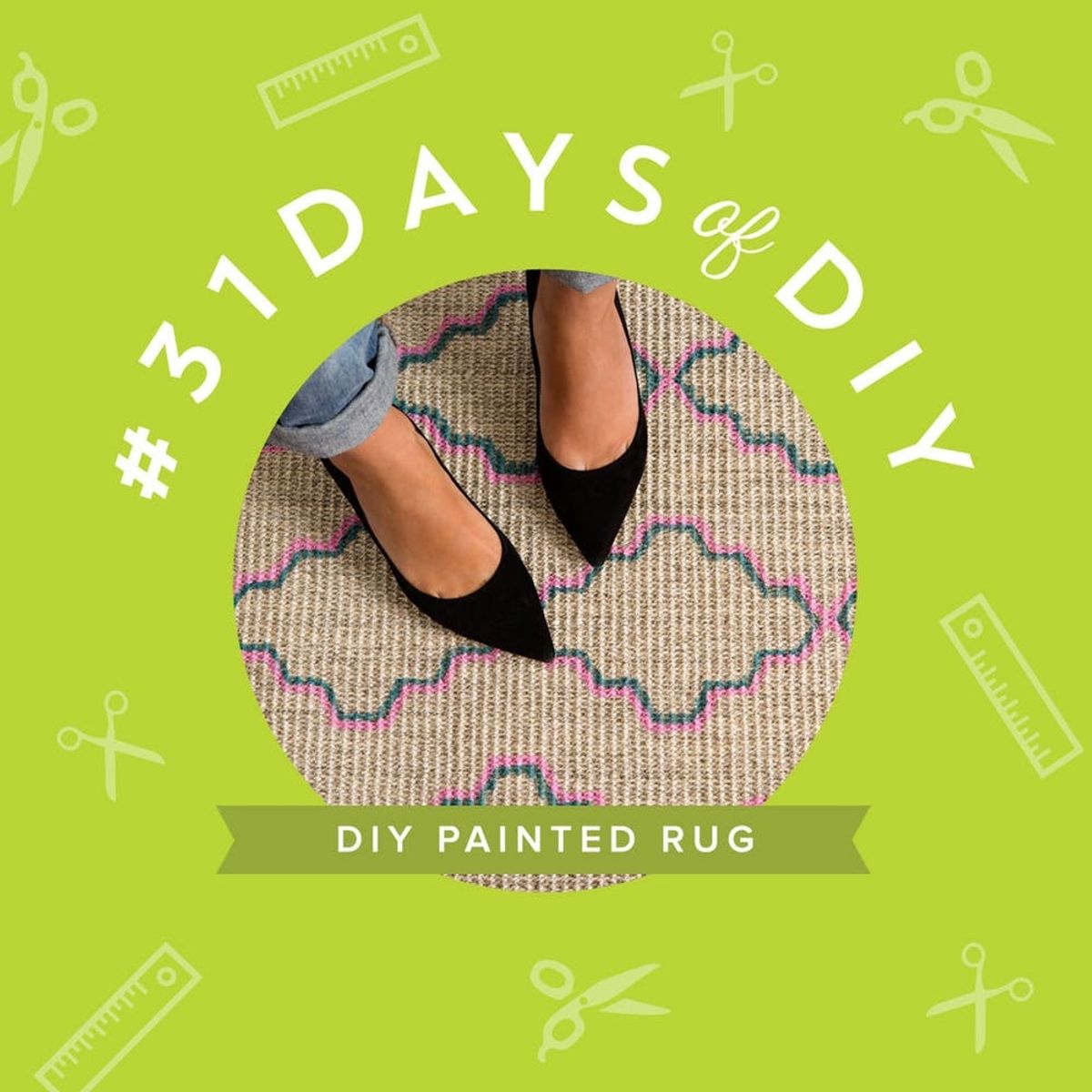 Paint Your Own Patterned Rug on the Cheap