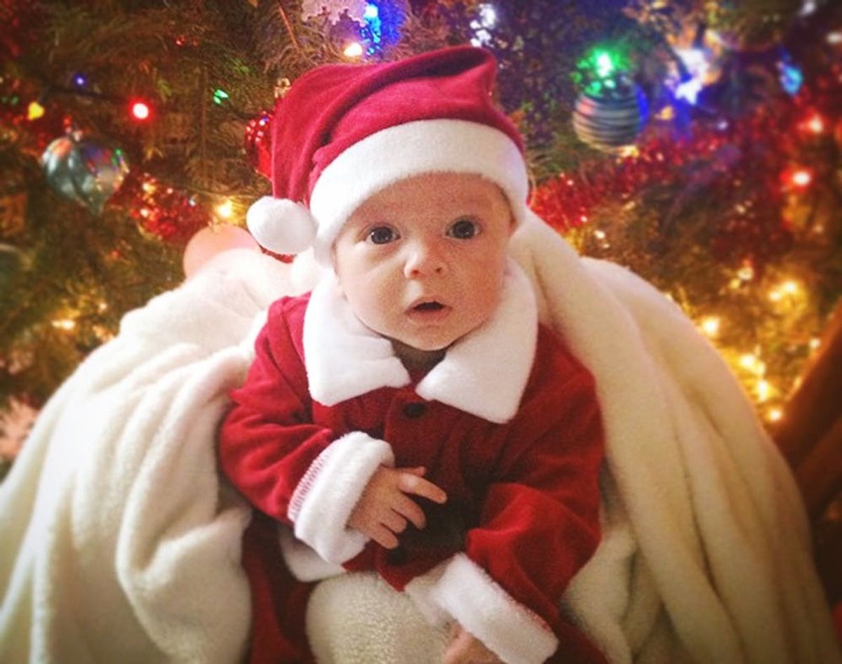 Holiday Cute Overload: 16 Pets + Babies Pretending to Be Santa