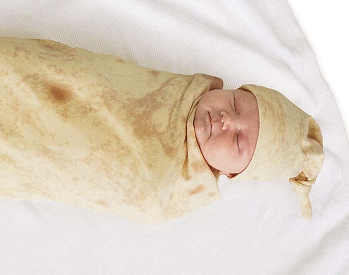 Wrap Your Baby Up like a Burrito in This Ridic Blanket