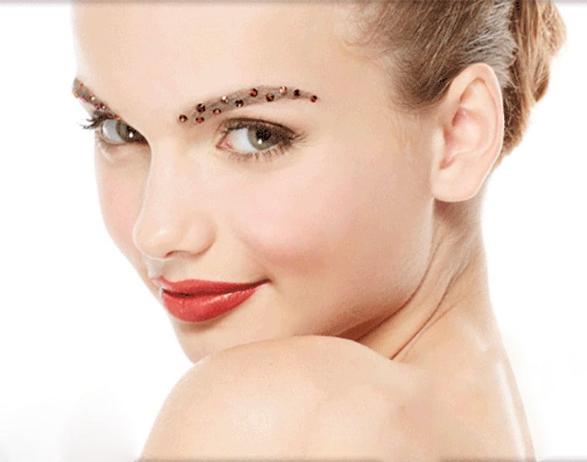Beauty Trend Alert: Will You Bling Your Brows This Holiday?