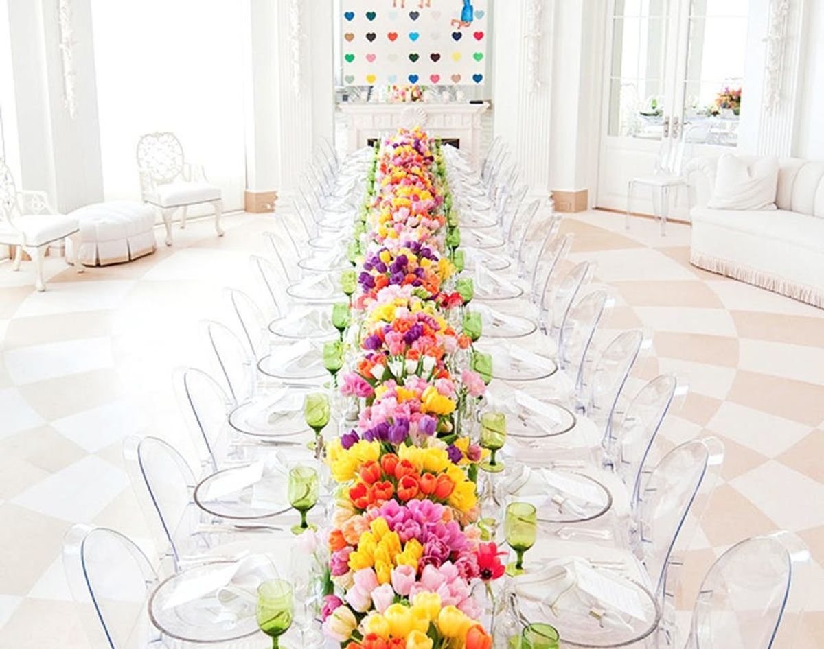 13 Show-Stopping Long Reception Tables for Your Big Day